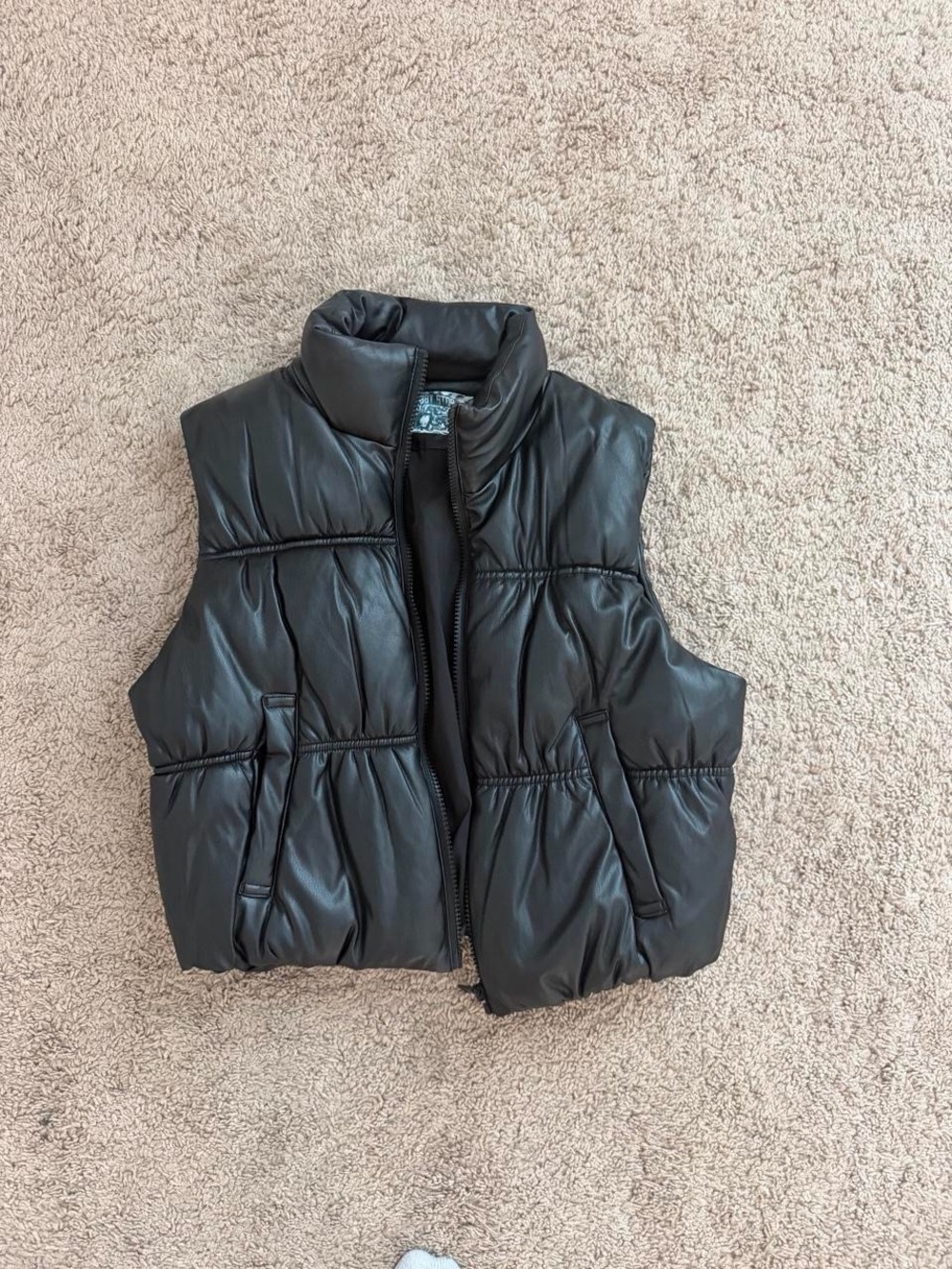 Kids Puffer Vest - Black Sleeveless Jacket
